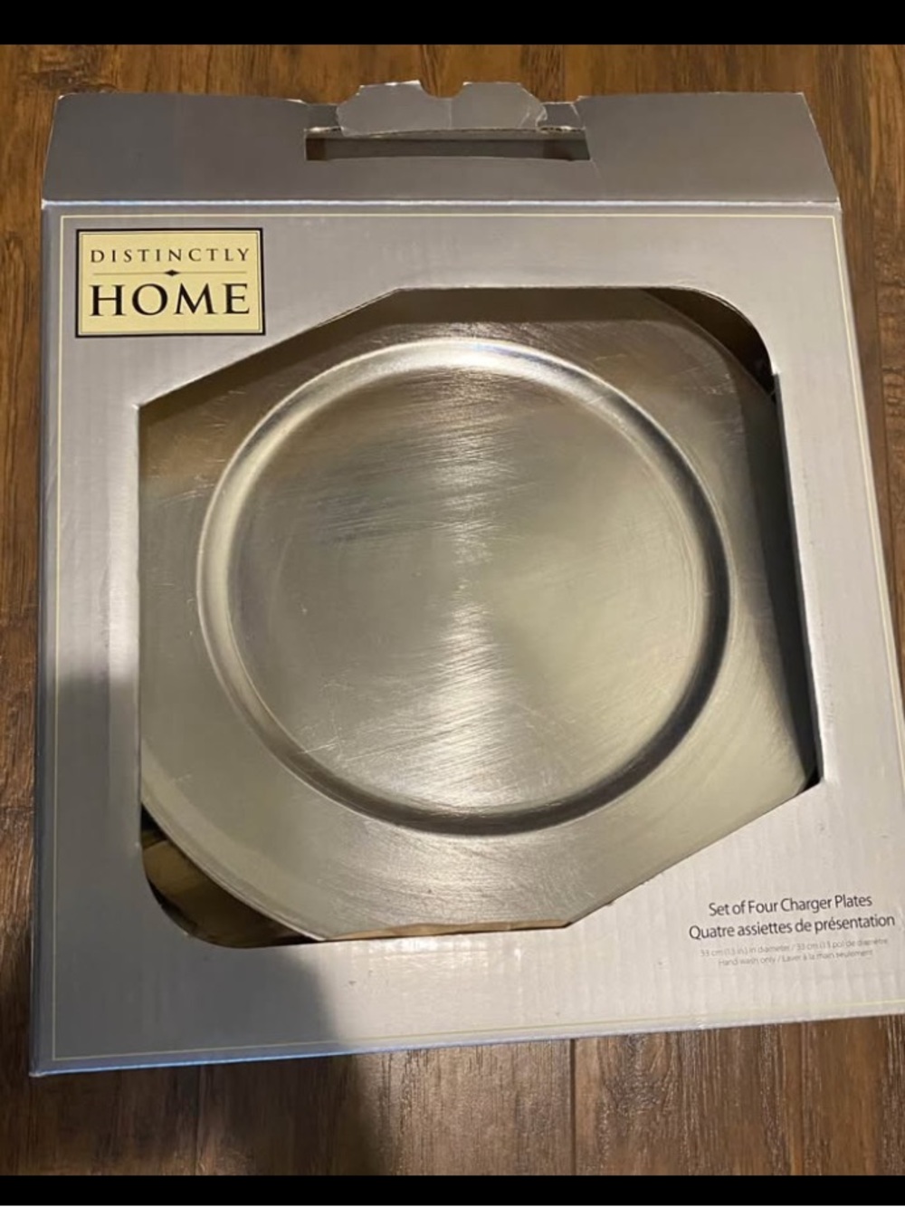 Silver Charger Plate - 12 in total